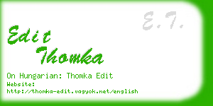 edit thomka business card